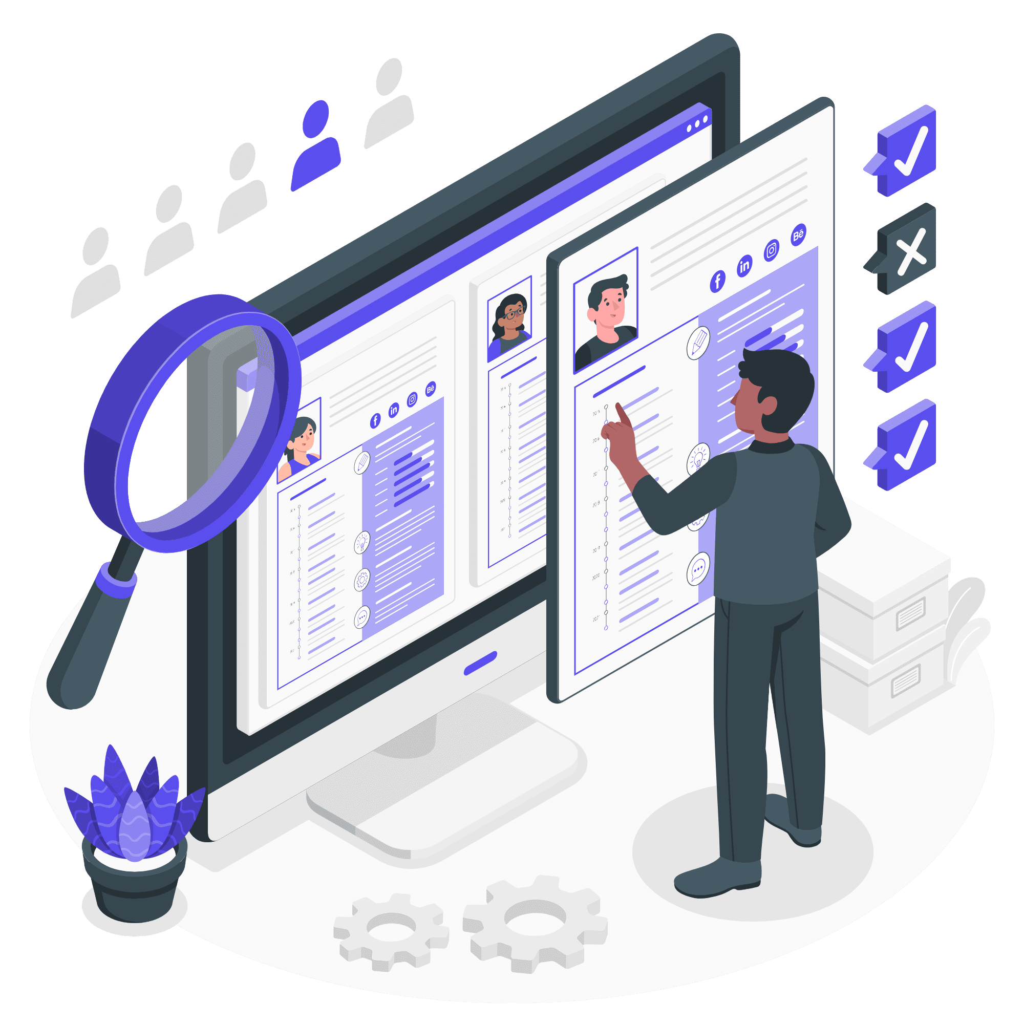 Panel de roles y permisos para equipos clínicos y de datos